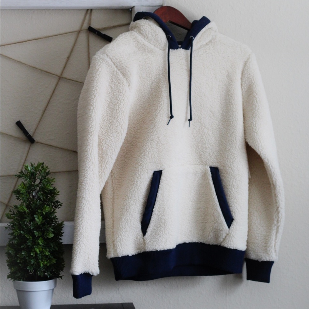 Faux sheep felt hoodie - Old Navy brand